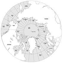 graphic - North globe